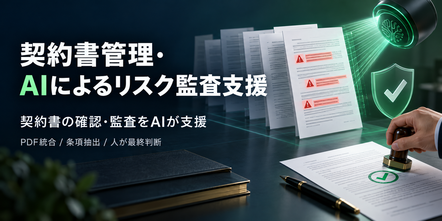 契約書管理・AIによるリスク監査支援